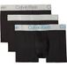 Calvin Klein Trunk 3-pack Noir Corps Avec Logo Moon Mist/noir Taille : L