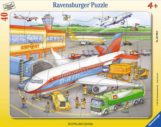 Ravensburger Contour Puzzle - 40 Pieces - Aircraft - Ages 4+