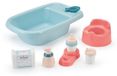 Ecoiffier baignoire pour poupées, 32 cm, avec accessoires, pot, biberon, adapté aux enfants à partir de 18 mois