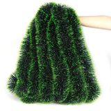LOMIMOS Kerstslinger, glitter, kerstboom, bruiloft, feest, 10 m, donkergroen