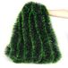 LOMIMOS Kerstslinger, glitter, kerstboom, bruiloft, feest, 10 m, donkergroen