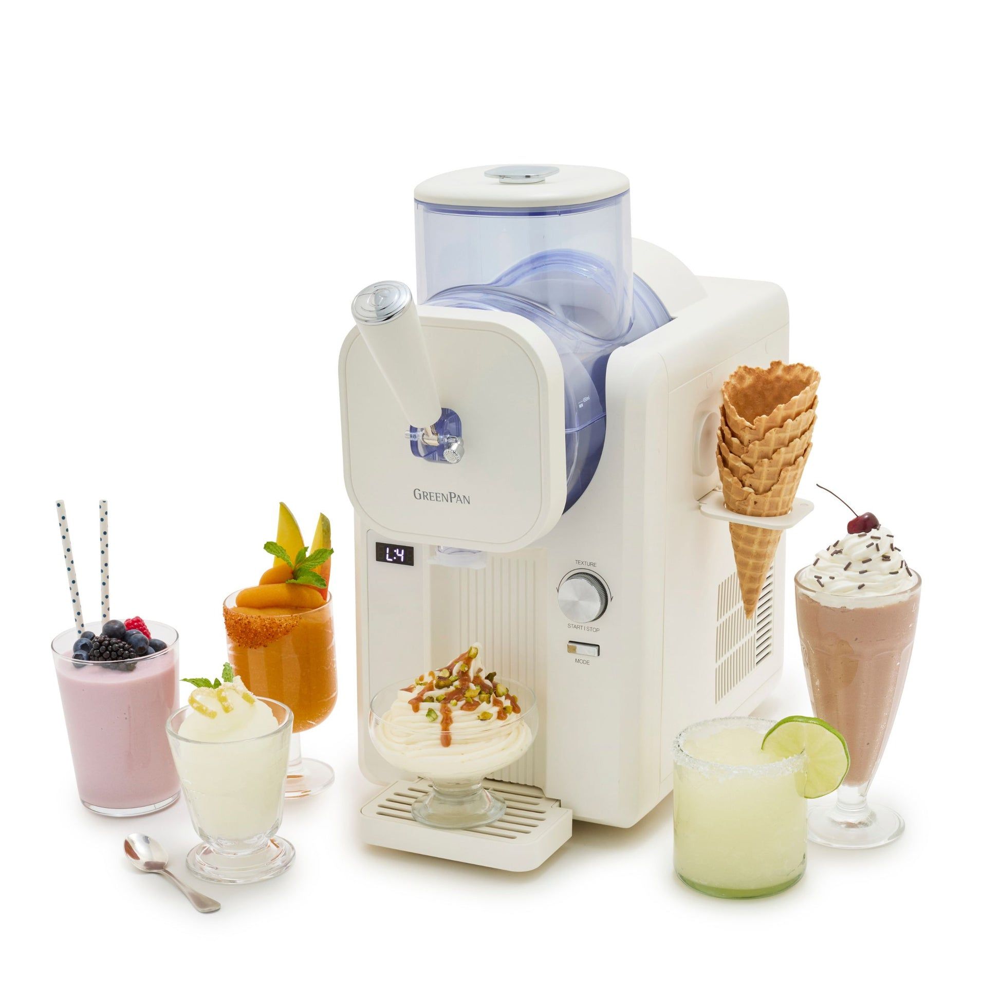 Greenpan Frost Soft Serve Ice Cream Maker - 1.8L - Black, White
