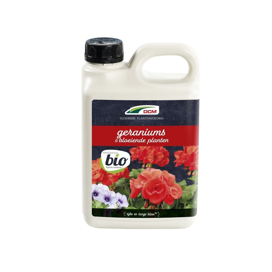 DCM Vloeibare meststof geraniums & bloeiende planten 2,5 l