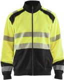 Blåkläder Sweatshirt hele rits High Vis 3558-2528 - High Vis Geel/Zwart - S