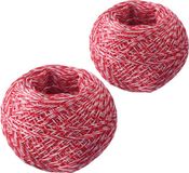 Westmark Keukentouw/rolladetouw, 2 stuks, speciaal garen, polyester, lengte: 60 m, rood/wit, 15192260