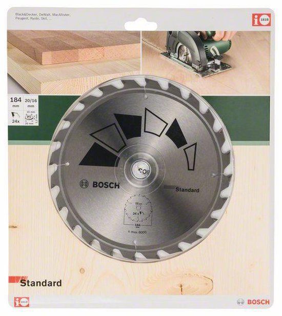 Bosch Accessoires Bosch Cirkelzaagblad Standard 184x20 T24