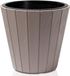 Prosperplast Plantenpot/bloempot Wood Style - beige - D30 x H28 cm
