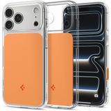 Spigen Ultra Hybrid T MagFit Hoesje Geschikt voor Apple iPhone 18 Pro Max / 17 Pro Max - Back Cover Compatibel met MagSafe / Qi2 - Oranje