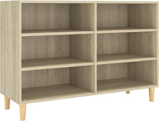 vidaXL Dressoir 103,5x35x70 cm bewerkt hout sonoma eikenkleurig