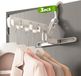 Marque non spécifiée Barre de penderie sans perçage - peu encombrant - set de 3 pièces - blanc