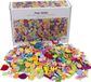 Creativ Company CC Foam Stickers, Emojis, geometric shapes, letters and numbers, self-adhesive, size 10-40 mm, ca. 2460 asstd., assorted colours, 2640 pc/ 1 pack