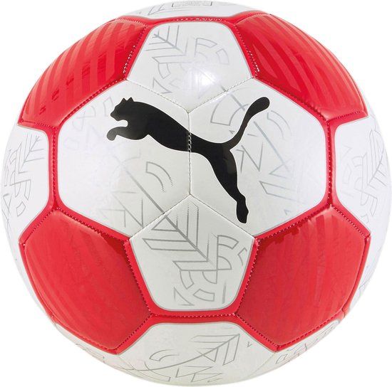Puma Voetbal - Maat 5 - Wit/Rood/Zwart - Synthetisch - Volwassenen