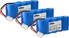vhbw 3x batterie compatible avec Bosch Rollfix D861E, FDD087, D962E, D963P, D870E, 861E motorisation de portail battant (2000 mAh, 6 V, NiMH)