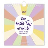 Postkartenkalender GRAFIK WERKSTATT Postkartenkalender 2027 Der beste Tag