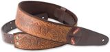 RightOn Sandokan Woody - Sangle de guitare, fait main, vegan - marron