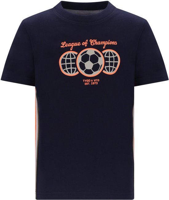 TYGO & vito jongens T-shirt blauw maat 146/152