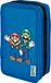 Super Mario trousse triple avec stylos et accessoires, 19x12x7 cm