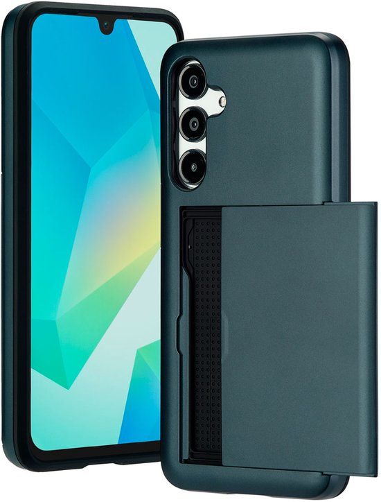 imoshion Hoesje met Pasjeshouder - Geschikt voor Samsung Galaxy A16 (4G) / A16 (5G) - Donkerblauw