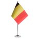 AZ FLAG Tafelvlag België 22x15 cm Tafelvlag Belgisch Satijn Metalen Voet