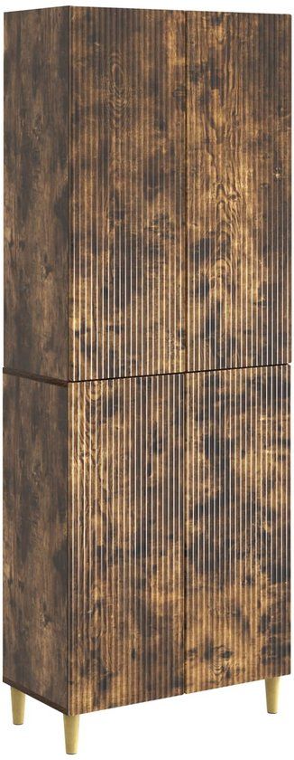 vidaXL - Kast - Set - 2 - st - Bewerkt - hout