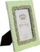 Biscottini Vertical / horizontal freestanding photo frame in aged green lacquered synthetic material L31xPR2xH26 cm