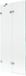 Mexen Lunar badwand 2-delig links 80 x 150 cm, transparant, chroom