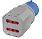 Electraline 80956 voeding meervoudige socket, grijs