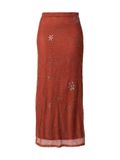 VERO MODA Rok 'VMCara' roestbruin / zilver
