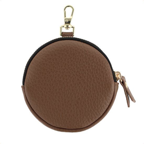 Selencia Mini Pouch - Sleutelhanger Telefoontasje - Mocha Brown