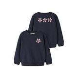 NAME IT MINI sweater met backprint - donkerblauw