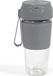 LIVOO Blender portable DOP248G, 40W, 300 ml, 6 lames en acier inoxydable, gris et transparent