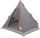 vidaXL Tipi Tent Waterdicht 3-persoons Grijs en Oranje