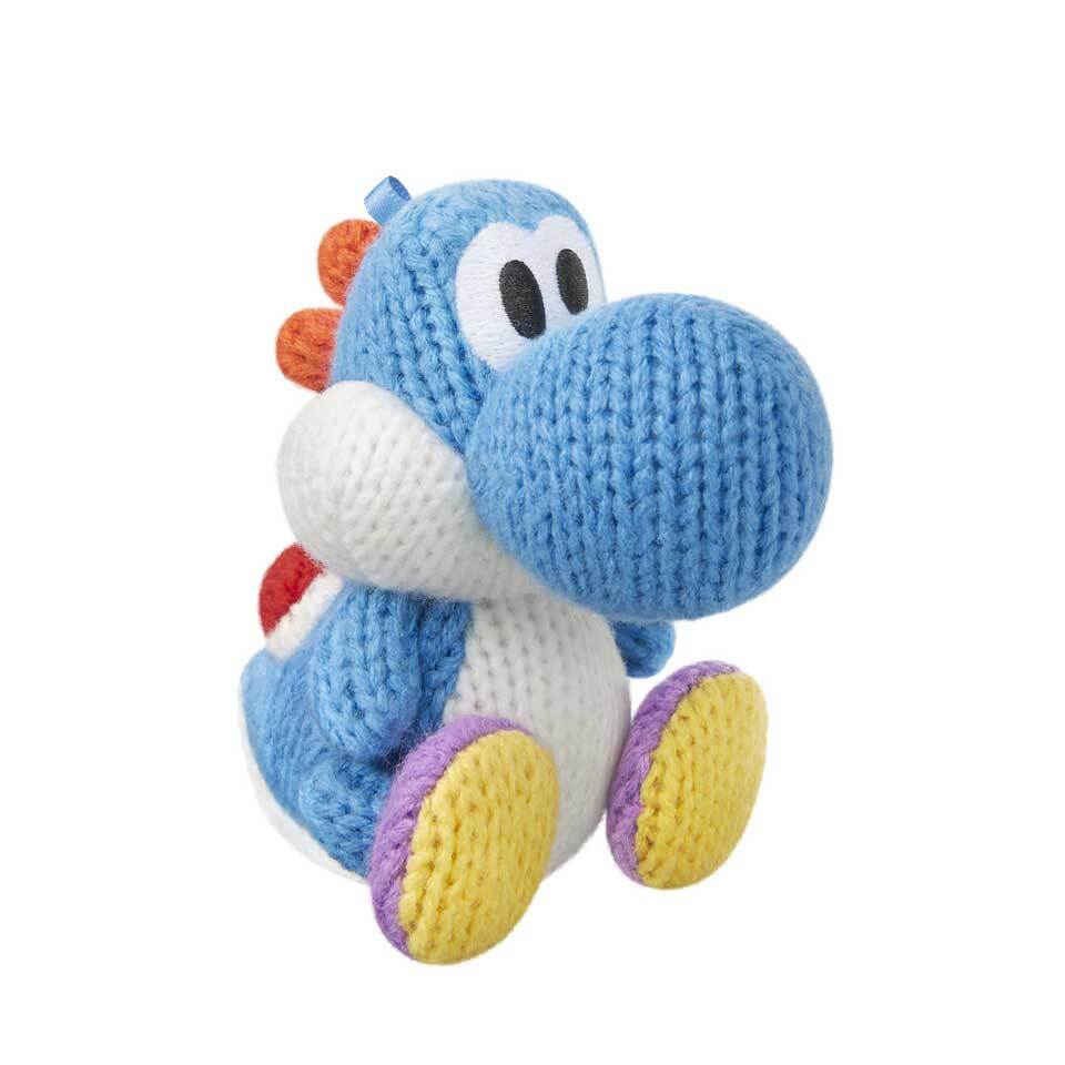 Nintendo amiibo Woll Yoshis lichtblauw