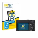 BROTECT - Screenprotector voor Panasonic Lumix DC-TZ99 - Folie Beschermfolie transparant 2 Stuks