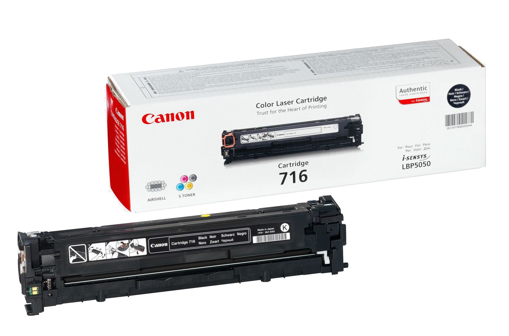 Canon Cartridge 716 Black Toner Cartridge - Original