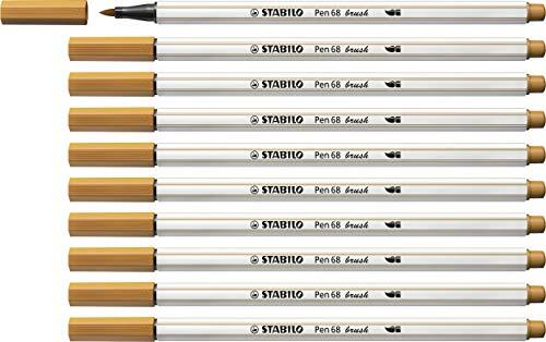 Stabilo Brushstift Pen 568/89 donker oker