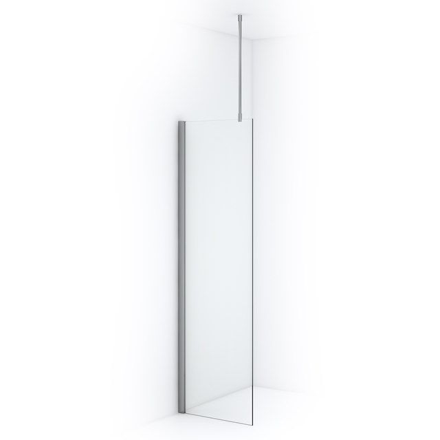 Maxaro Inloopdouche Diamond 60cm 8mm Helder Veiligheidsglas Chroom