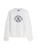 Tommy Hilfiger Tommy Jeans Sweatshirt 'Crest Logo' nachtblauw / wit