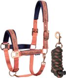 Harrys Horse LouLou Halsterset - Koraal - Polyamide - Maat: Shetl