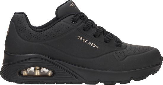 Skechers Uno - Stand On Air - Dames Sneakers - Zwart - Maat 36