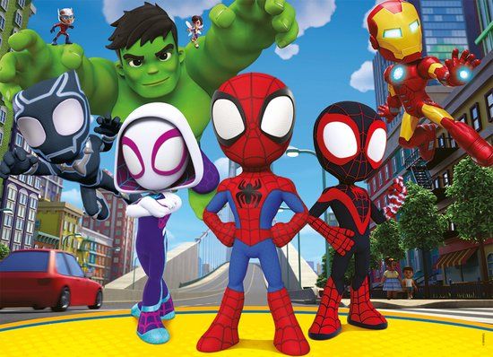 Nathan Spidey and His Amazing Friends Puzzel - 45 Stukjes