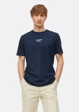 s.Oliver T-shirt met print op voorzijde navy katoen 3XL