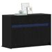 vidaXL meuble TV 91 x 34 x 61 cm chêne noir bois d'ingénierie