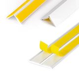 DQ-PP Hoeklijst - 10 m lengte - 35 x 35 mm - 1,5 mm dikte - Wit