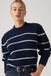Levi's Thea pull à col rond - Femme - XS - Bleu / Eva Stripe Navy Blazer