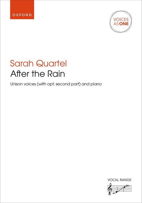 After Oxford University Press Voices As One- After the Rain Bladmuziek