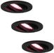 Homeylux® Spots LED encastrables connectés WiFi Noir 3 pièces dimmables RGBWW - Oslo - inclinable - IP20
