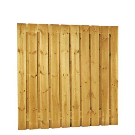 Intergard Schutting tuinscherm zichtdicht 21 planks 180x180cm RVS