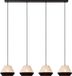 Lucide KALA - Hanglamp - 4xE14 - Taupe