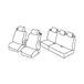 Set Superior Set stoelhoezen - zwart/blauw - compatibel met Ford B-Max (10/12>07/18)